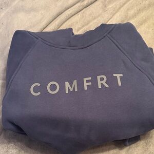 Brand New Unisex Comfrt Hooded Sweatshirt Size M Blue